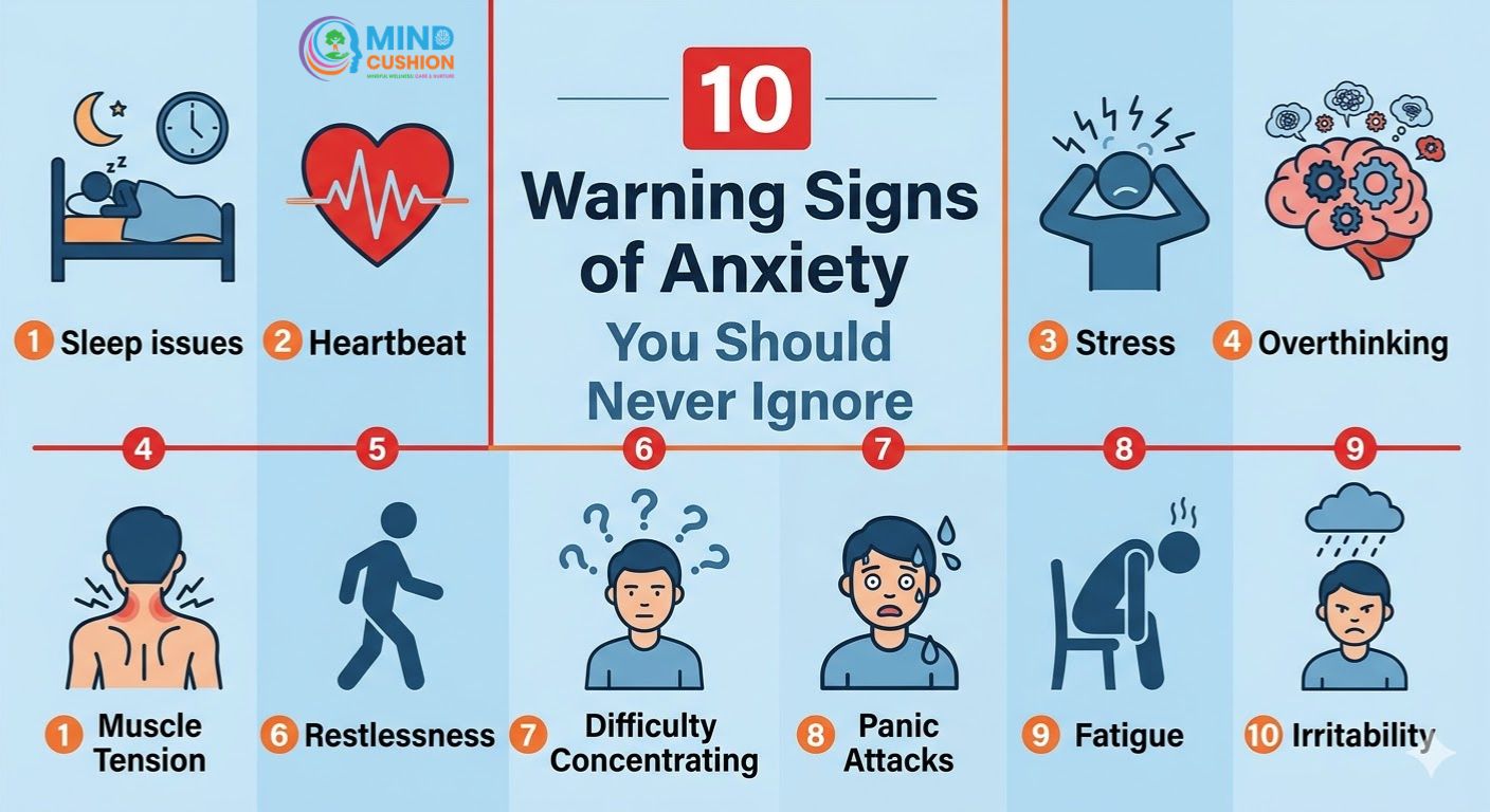 10 Powerful Warning Signs of Anxiety-mindcushion
